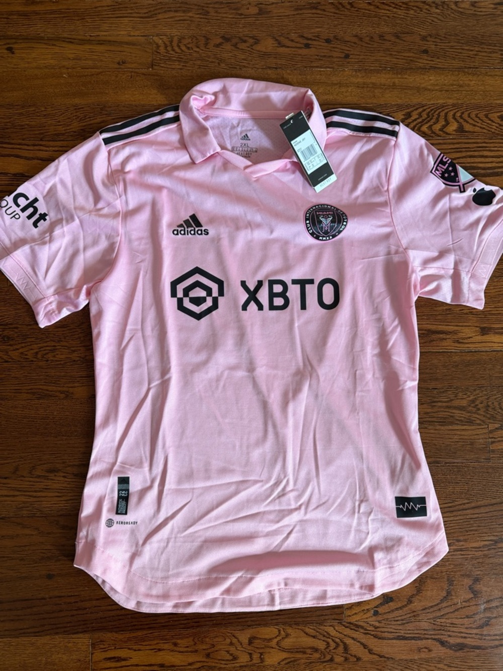 🌟 BRAND NEW 🌟 adidas Pink Inter Miami FC Home Messi Jersey with Black Logos